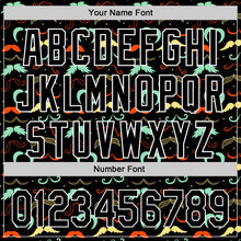 Load image into Gallery viewer, Custom Black White 3D Pattern Design Father's Day Mustache Authentic Baseball Jersey