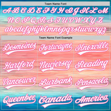 Load image into Gallery viewer, Custom Sky Blue White-Pink 3D Pattern Design Mother's Day Love Authentic Baseball Jersey