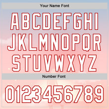 Load image into Gallery viewer, Custom Light Pink White-Red 3D Pattern Design Mother's Day Family Love Authentic Baseball Jersey