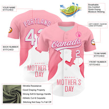 Load image into Gallery viewer, Custom Light Pink White-Pink 3D Pattern Design Mother's Day Family Love Authentic Baseball Jersey