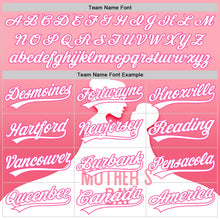 Load image into Gallery viewer, Custom Light Pink White-Pink 3D Pattern Design Mother's Day Family Love Authentic Baseball Jersey