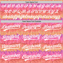 Load image into Gallery viewer, Custom Pink White-Purple 3D Pattern Design Mother's Day Flower Authentic Baseball Jersey