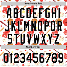 Load image into Gallery viewer, Custom White Black Comic Doodle Ballgame 3D Pattern Design Authentic Baseball Jersey