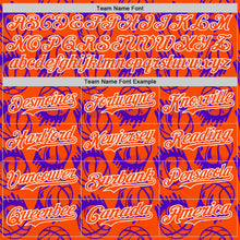 Load image into Gallery viewer, Custom Orange White Comic Doodle Ballgame 3D Pattern Design Authentic Baseball Jersey