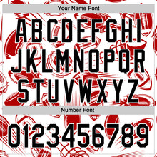 Load image into Gallery viewer, Custom White Black Comic Doodle Ballgame 3D Pattern Design Authentic Baseball Jersey