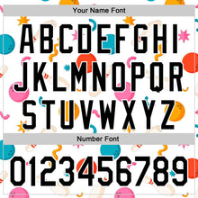 Load image into Gallery viewer, Custom White Black Comic Doodle Ballgame 3D Pattern Design Authentic Baseball Jersey