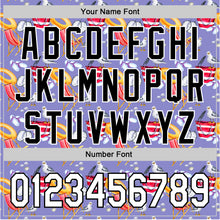 Load image into Gallery viewer, Custom Light Purple White-Black 3D Hawaii Beach Seabird Authentic Baseball Jersey