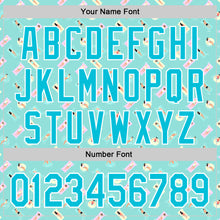 Load image into Gallery viewer, Custom Ice Blue Lakes Blue-White 3D Hawaii Beach Holiday Authentic Baseball Jersey