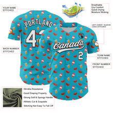 Load image into Gallery viewer, Custom Lakes Blue White-Black 3D Hawaii Fruit Watermelon And Ice Cream Authentic Baseball Jersey