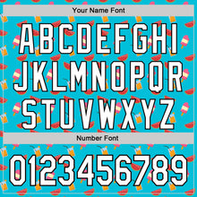 Load image into Gallery viewer, Custom Lakes Blue White-Black 3D Hawaii Fruit Watermelon And Ice Cream Authentic Baseball Jersey