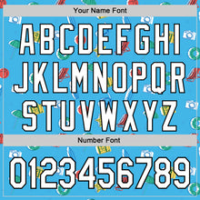 Load image into Gallery viewer, Custom Sky Blue White-Black 3D Hawaii Beach Holiday Authentic Baseball Jersey