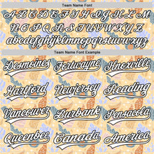 Load image into Gallery viewer, Custom Brown White-Black 3D Hawaii Tropical Palm Leaves Authentic Baseball Jersey