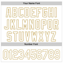 Load image into Gallery viewer, Custom White Old Gold 3D Pattern Design Mother's Day Family Love Authentic Baseball Jersey