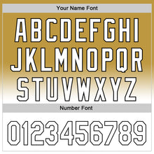 Load image into Gallery viewer, Custom Old Gold White-Black 3D Pattern Design Gradient Mother's Day Flower Authentic Baseball Jersey