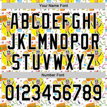 Load image into Gallery viewer, Custom White Black 3D Pattern Design Funny Cartoon Food Dessert Ice Ceam Authentic Baseball Jersey