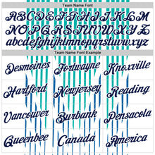 Load image into Gallery viewer, Custom White Navy Blue-Aqua 3D Esports Performance T-Shirt