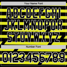 Load image into Gallery viewer, Custom Black Neon Yellow-White 3D Esports Performance T-Shirt