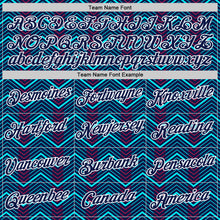 Load image into Gallery viewer, Custom Navy Ice Blue-Red 3D Esports Performance T-Shirt