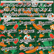 Load image into Gallery viewer, Custom Green White-Black 3D Mexican Festival Sombrero And Skull Cinco de Mayo Authentic Baseball Jersey