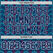 Load image into Gallery viewer, Custom Navy Ice Blue-Red 3D Esports Performance T-Shirt