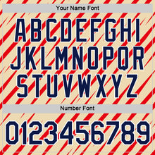 Load image into Gallery viewer, Custom Cream Navy-Fire Red 3D Esports Performance T-Shirt