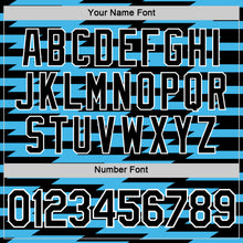 Load image into Gallery viewer, Custom Black Sky Blue-White 3D Esports Performance T-Shirt