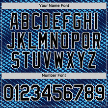 Load image into Gallery viewer, Custom Navy Black-Sky Blue 3D Esports Performance T-Shirt