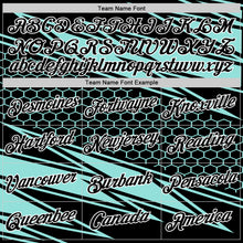 Load image into Gallery viewer, Custom Black Ice Blue-White 3D Esports Performance T-Shirt