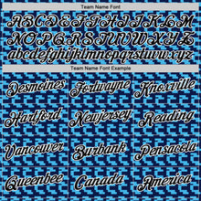 Load image into Gallery viewer, Custom Navy Black-Sky Blue 3D Esports Performance T-Shirt