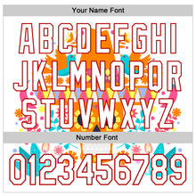 Load image into Gallery viewer, Custom White Red 3D Mexican Festival Flower Skull With Sombrero Cinco de Mayo Authentic Baseball Jersey