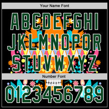 Load image into Gallery viewer, Custom Black Green-White 3D Mexican Festival Flower Skull With Sombrero Cinco de Mayo Authentic Baseball Jersey