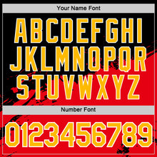 Load image into Gallery viewer, Custom Black Gold-Fire Red 3D Esports Performance T-Shirt