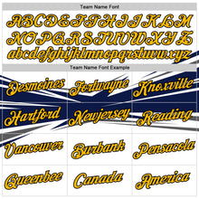 Load image into Gallery viewer, Custom White Gold Navy Gray-Black 3D Esports Performance T-Shirt