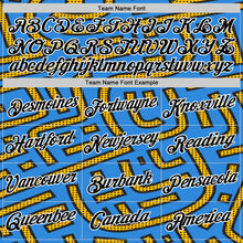 Load image into Gallery viewer, Custom Powder Blue Black-Gold 3D Esports Performance T-Shirt