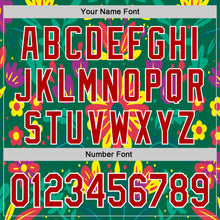 Load image into Gallery viewer, Custom Kelly Green Red-White 3D Mexican Festival Flower Cinco de Mayo Authentic Baseball Jersey