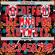 Load image into Gallery viewer, Custom Kelly Green Fire Red-White 3D Mexican Festival Flower And Skull Cinco de Mayo Authentic Baseball Jersey