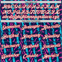 Load image into Gallery viewer, Custom Navy Lakes Blue Deep Pink-Red 3D Esports Performance T-Shirt