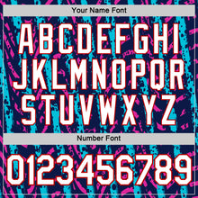 Load image into Gallery viewer, Custom Navy Lakes Blue Deep Pink-Red 3D Esports Performance T-Shirt