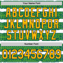 Load image into Gallery viewer, Custom White Gold Aurora Green Midnight Green-Navy 3D Esports Performance T-Shirt