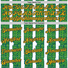 Load image into Gallery viewer, Custom White Gold Aurora Green Midnight Green-Navy 3D Esports Performance T-Shirt