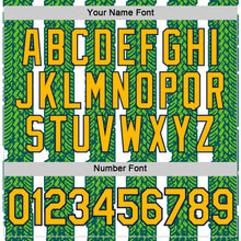 Load image into Gallery viewer, Custom White Gold Aurora Green Midnight Green-Navy 3D Esports Performance T-Shirt