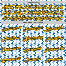 Load image into Gallery viewer, Custom White Gold Blue-Black 3D Esports Performance T-Shirt