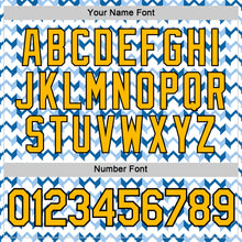 Load image into Gallery viewer, Custom White Gold Blue-Black 3D Esports Performance T-Shirt