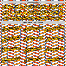 Load image into Gallery viewer, Custom White Gold Orange US Navy Blue-Black 3D Esports Performance T-Shirt