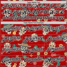 Load image into Gallery viewer, Custom Red Black-White 3D Mexican Festival Cactus Skull With Sombrero Cinco de Mayo Authentic Baseball Jersey