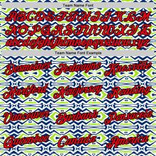 Load image into Gallery viewer, Custom White Fire Red US Navy Blue Aurora Green-Black 3D Esports Performance T-Shirt