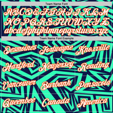 Load image into Gallery viewer, Custom Navy Pea Green-Orange 3D Esports Performance T-Shirt