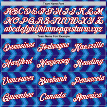 Load image into Gallery viewer, Custom Blue Dark Purple Powder Blue-Red 3D Esports Performance T-Shirt