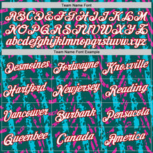 Load image into Gallery viewer, Custom Midnight Green Lakes Blue Deep Pink-Red 3D Esports Performance T-Shirt