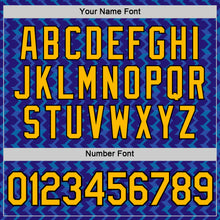 Load image into Gallery viewer, Custom Dark Purple Gold Blue-Black 3D Esports Performance T-Shirt